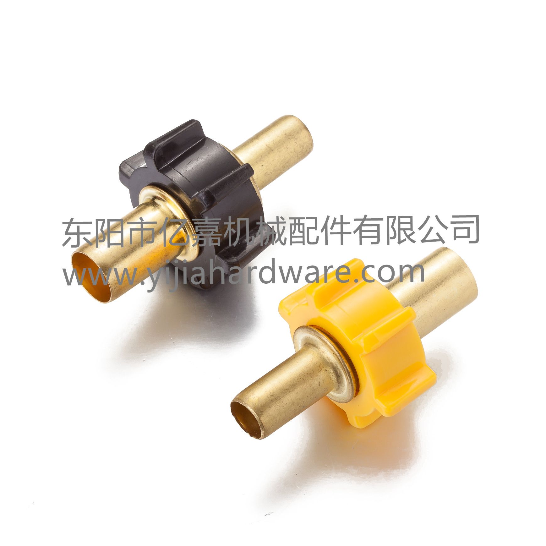 Internal expansion connector with plastic nut male/female connector